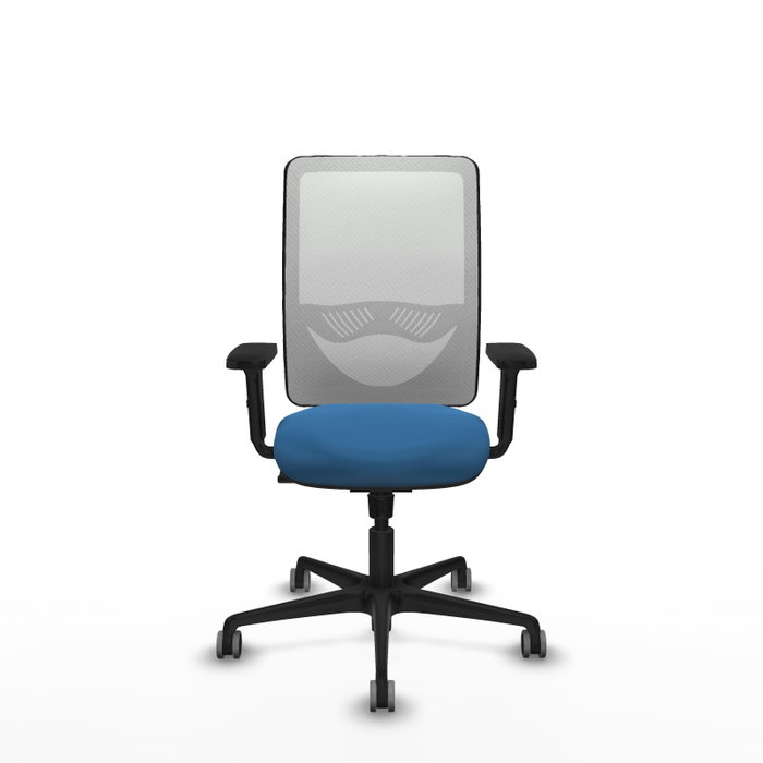 PIQUERAS Y CRESPO Silla de oficina Zulema con mecanismo Sincro, Azul claro y Blanco PIQUERAS Y CRESPO Silla de oficina Zulema con mecanismo Sincro, Azul claro y Blanco