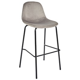 Home Deco Factory Taburete Bar Gris Giulia Colección Lounge
