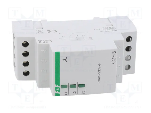 F&F CZF-B-TRMS Relé de monitorización de tensión 3 x 400V AC SPST-NO