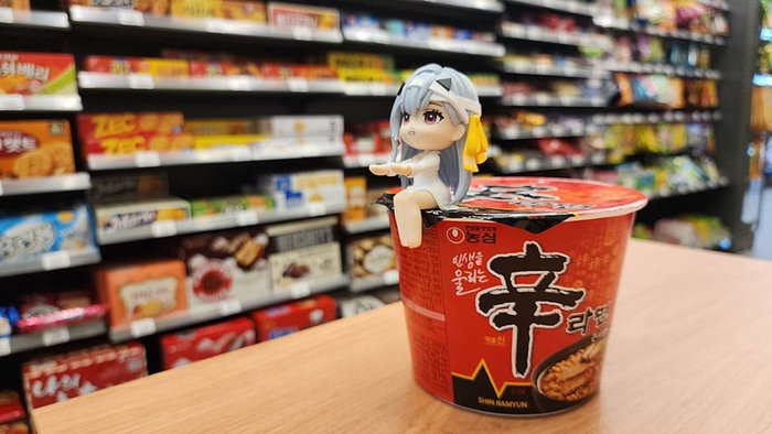 Goddess of Victory: Nikke Estatua PVC Cup Noodle Holder Modernia 8 cm