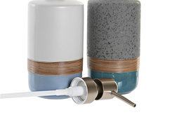 DKD Home Decor Dosificador Viridian (Verde Azulado) Azul Celeste 6.5 x 18.5 x 9 cm (12 Unidades)