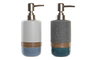 DKD Home Decor Set de 2 Dosificadores de Gres 350 ml Surtido