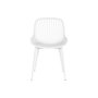 DKD Home Decor Silla de Metal y PP Blanco