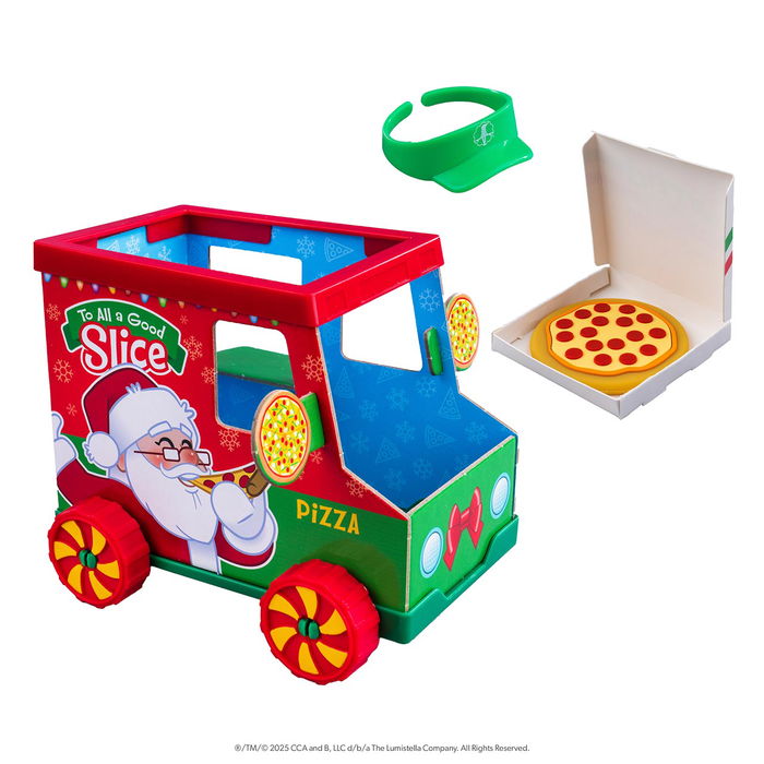 Cefa The Elf On The Shelf Repartidor De Pizzas 00278 con Food Truck y 11 Accesorios