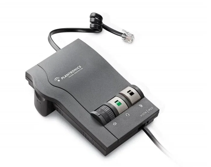 Poly Adaptador de Interfaz Digital DA M22 con Conexión USB-A y USB Type-C, Compatible con Auriculares EncorePro Series 300/500/700