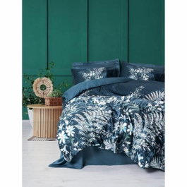 Juego de cama 100% algodón satén Verde con funda nórdica y fundas de almohada