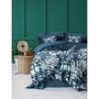 Juego de cama 100% algodón satén Verde con funda nórdica y fundas de almohada