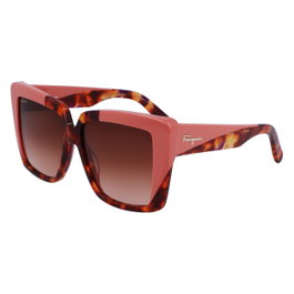 Ferragamo SF1060S-641 Gafas de sol para mujer con cristales rosas