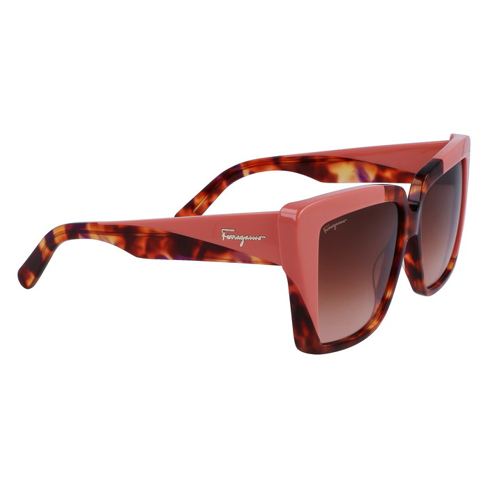 Ferragamo SF1060S-641 Gafas de sol para mujer con cristales rosas Ferragamo SF1060S-641 Gafas de sol para mujer con cristales rosas
