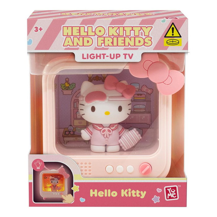 YuMe Toys Sanrio Figuras mini Bedside Light TV Series Hello Kitty and Friends 8 cm Expositor