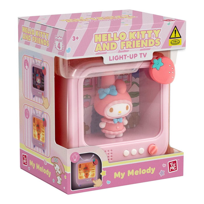 YuMe Toys Sanrio Figuras mini Bedside Light TV Series Hello Kitty and Friends 8 cm Expositor