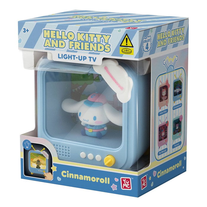 YuMe Toys Sanrio Figuras mini Bedside Light TV Series Hello Kitty and Friends 8 cm Expositor