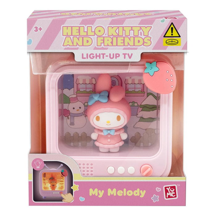 YuMe Toys Sanrio Figuras mini Bedside Light TV Series Hello Kitty and Friends 8 cm Expositor