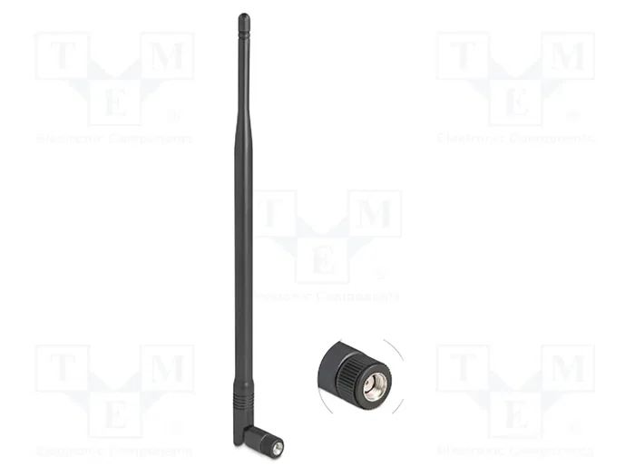 DeLOCK Antena WiFi 2,4 GHz 7 dBi RP-SMA Negra