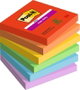 Post-it Super Sticky Playful Colores Pack de 6 Unidades