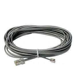 Mitel Cable de conexión 6m para MW6/MW8 con conectores RJ11 y RJ45 en color plata