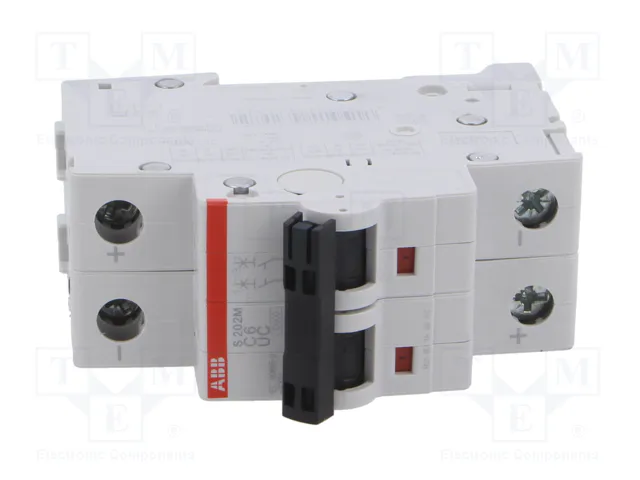 ABB S200M UC S202M-C6UC Interruptor magnetotérmico 2 polos 6A