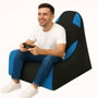 Atelier Del Sofa Silla De Frijoles XXL Gamer - Azul y Negro, 85x35x80 cm