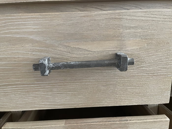 DKD Home Decor Cómoda de Madera de Hevea y Metal CHUANG ROME