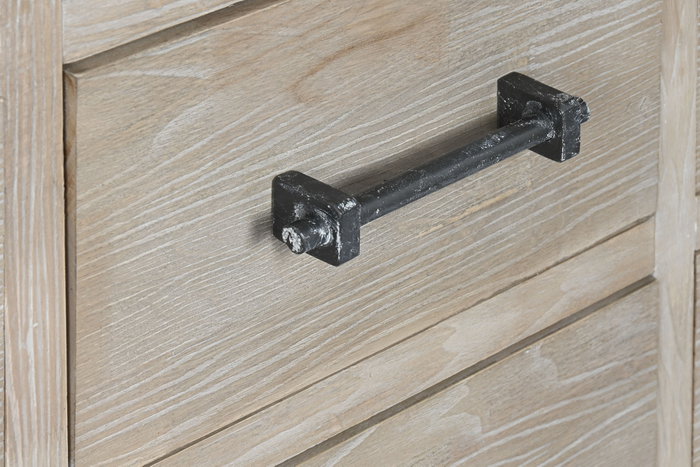 DKD Home Decor Cómoda de Madera de Hevea y Metal CHUANG ROME