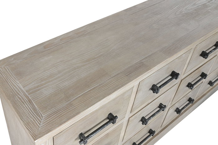 DKD Home Decor Cómoda de Madera de Hevea y Metal CHUANG ROME