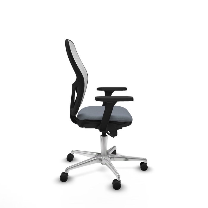 PIQUERAS Y CRESPO Silla de oficina Jorquera con mecanismo Sincro, Gris y Blanco PIQUERAS Y CRESPO Silla de oficina Jorquera con mecanismo Sincro, Gris y Blanco