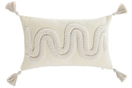 DKD Home Decor Cojín de Poliéster Crudo 51x8x31 cm