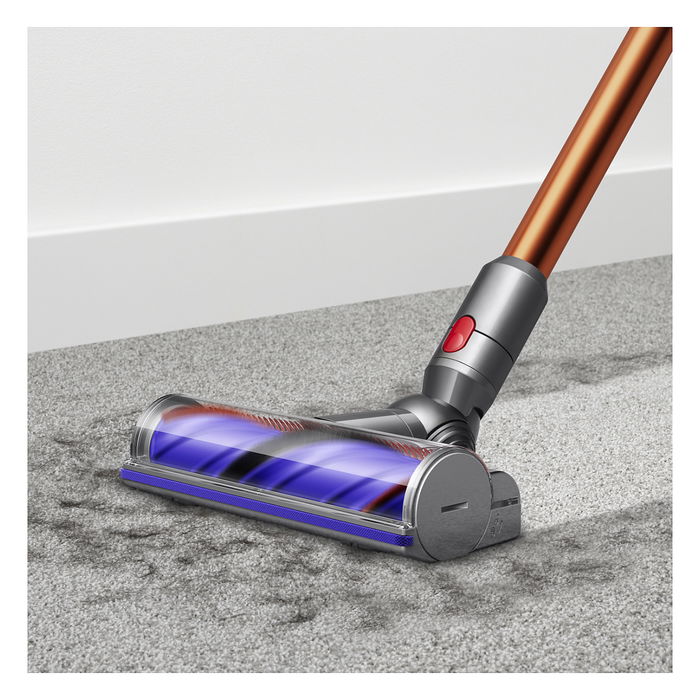 Dyson Cyclone V10 Absolute Aspiradora Escoba Sin Bolsa 2 en 1, Cobre/Níquel, 60 Min Autonomía, 150 AW Succión, para Alfombra y Suelo Duro