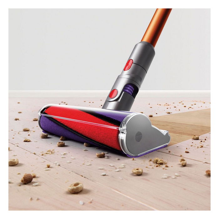 Dyson Cyclone V10 Absolute Aspiradora Escoba Sin Bolsa 2 en 1, Cobre/Níquel, 60 Min Autonomía, 150 AW Succión, para Alfombra y Suelo Duro