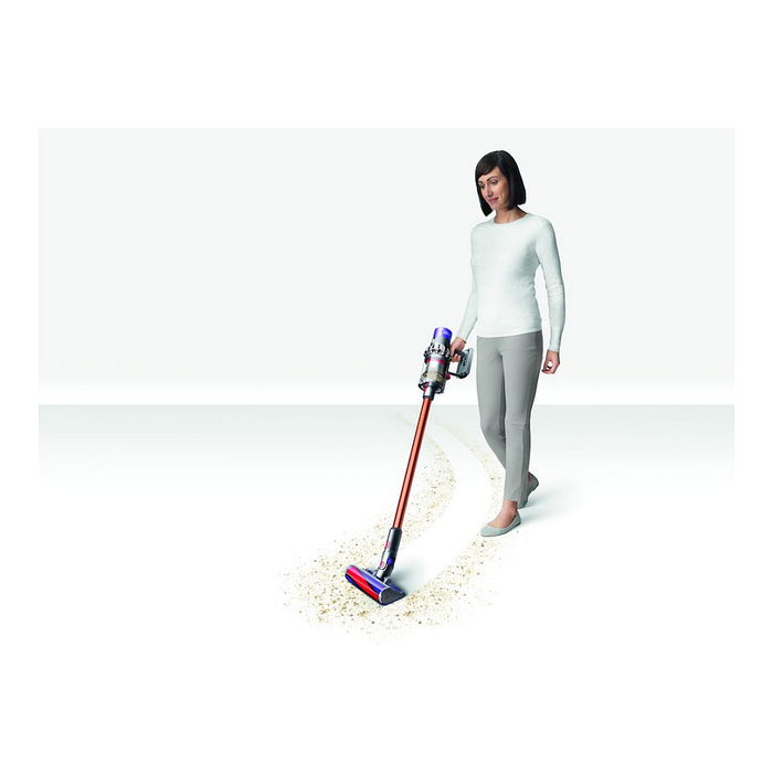 Dyson Cyclone V10 Absolute Aspiradora Escoba Sin Bolsa 2 en 1, Cobre/Níquel, 60 Min Autonomía, 150 AW Succión, para Alfombra y Suelo Duro