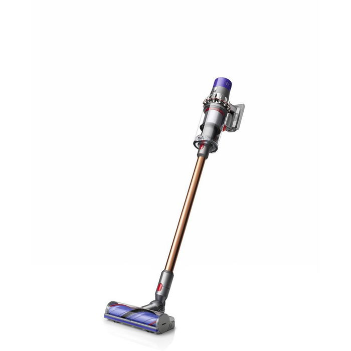 Dyson Cyclone V10 Absolute Aspiradora Escoba Sin Bolsa 2 en 1, Cobre/Níquel, 60 Min Autonomía, 150 AW Succión, para Alfombra y Suelo Duro