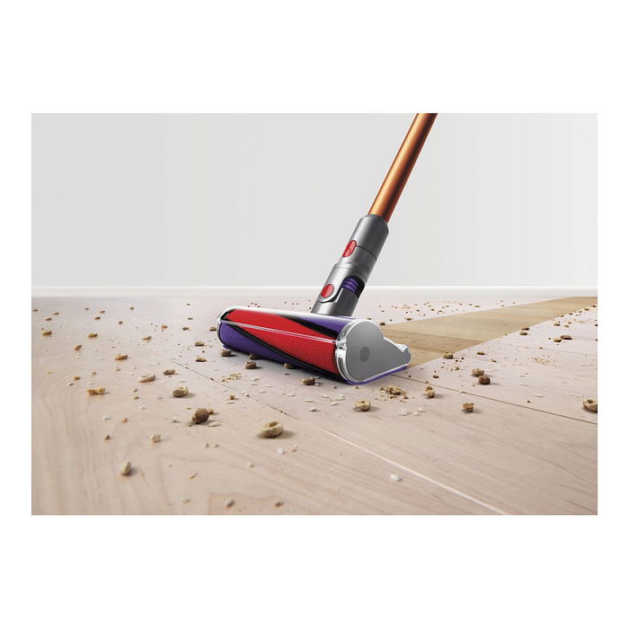 Dyson Cyclone V10 Absolute Aspiradora Escoba Sin Bolsa 2 en 1, Cobre/Níquel, 60 Min Autonomía, 150 AW Succión, para Alfombra y Suelo Duro