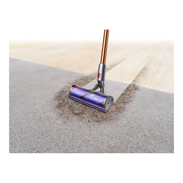 Dyson Cyclone V10 Absolute Aspiradora Escoba Sin Bolsa 2 en 1, Cobre/Níquel, 60 Min Autonomía, 150 AW Succión, para Alfombra y Suelo Duro