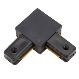 HOFTRONIC Conector 90º para Carril Monofásico LED Negro HO-PL218000AN
