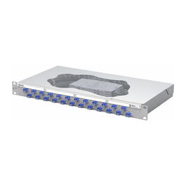 METZ CONNECT Patch Panel OpDAT LC 24 Puertos Fijo Empalme para Fibra Óptica OS2 Monomodo