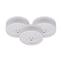 Brennenstuhl Pack de 3 Detectores de Humo Ópticos Blanco