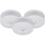 Brennenstuhl Pack de 3 Detectores de Humo con Batería de 9V