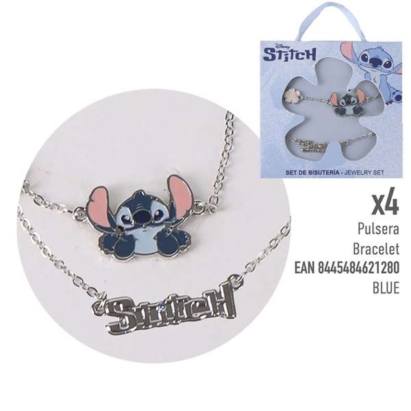 Cerdá Juego de Bisutería Stitch, Diseños 1 a 6, 4 Unidades de Cada (Blue), Juguete para Niños +36 Meses Cerdá Juego de Bisutería Stitch, Diseños 1 a 6, 4 Unidades de Cada (Blue), Juguete para Niños +36 Meses