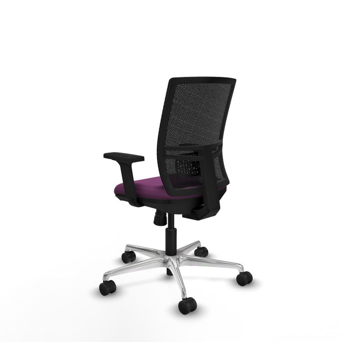 PIQUERAS Y CRESPO Silla de oficina Yunquera con mecanismo Sincro, Morado y Negro PIQUERAS Y CRESPO Silla de oficina Yunquera con mecanismo Sincro, Morado y Negro