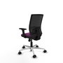 PIQUERAS Y CRESPO Silla de oficina Yunquera con mecanismo Sincro, Morado y Negro