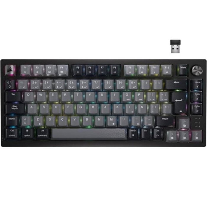 Corsair K65 Plus Wireless Teclado Mecánico Gaming 75% RGB Inalámbrico Distribución ES Corsair K65 Plus Wireless Teclado Mecánico Gaming 75% RGB Inalámbrico Distribución ES
