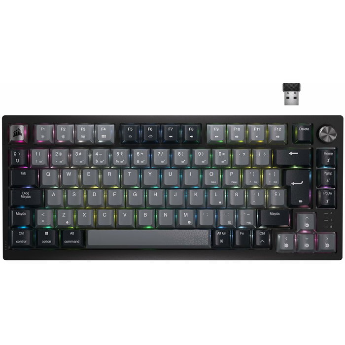 Corsair K65 PLUS WIRELESS Teclado Mecánico Gaming 75% RGB Español