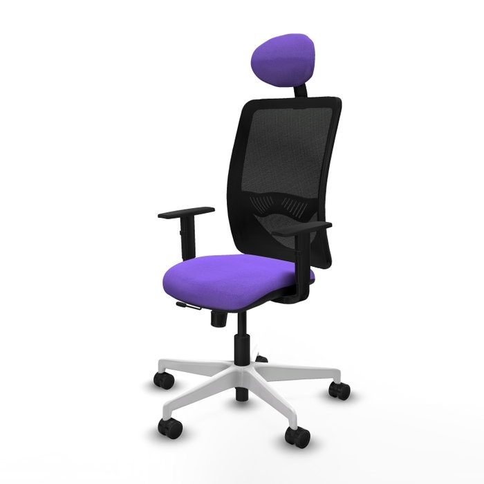 PIQUERAS Y CRESPO Silla de oficina Zulema con mecanismo Sincro/Traslack, Lila y Negro PIQUERAS Y CRESPO Silla de oficina Zulema con mecanismo Sincro/Traslack, Lila y Negro