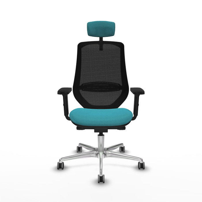 PIQUERAS Y CRESPO Silla de oficina Mardos Turquesa y Negro PIQUERAS Y CRESPO Silla de oficina Mardos Turquesa y Negro