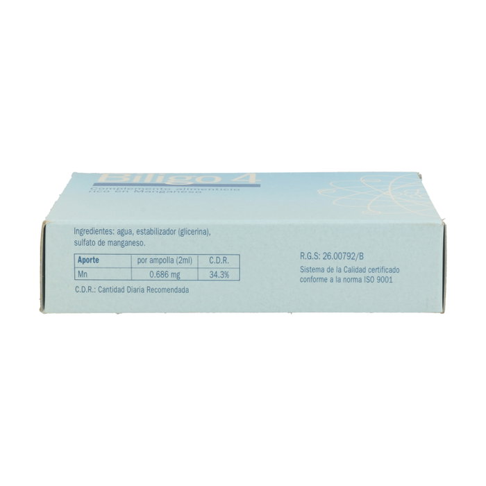 Plantis Biligo 4 Manganeso 20 ampollas de 2 ml