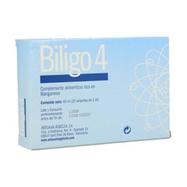 Plantis Biligo 4 Manganeso 20 ampollas de 2 ml