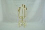 DKD Home Decor Candelabro de Metal Brillante Dorado