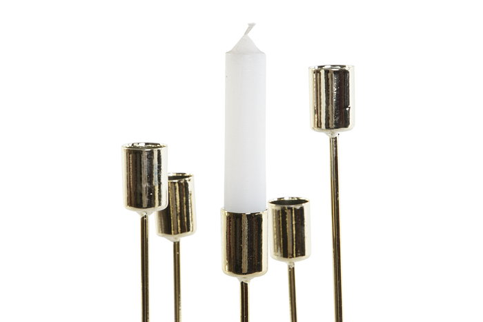 DKD Home Decor Candelabro Dorado Metal 11 x 32 x 11 cm (4 Unidades)