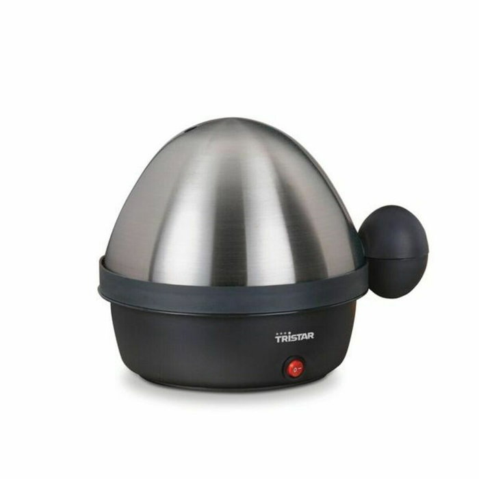 Tristar EK-3076 Cocedor de huevos para 7 huevos, Negro y Acero inoxidable