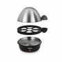 Tristar EK-3076 Cocedor de huevos para 7 huevos, Negro y Acero inoxidable